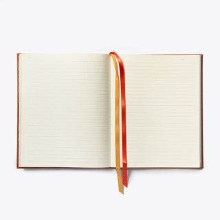 Linen Lined Journal - 8"x10" Rust-Notebooks-Stash World