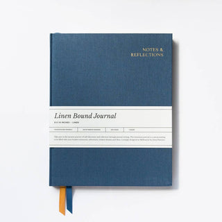 Linen Lined Journal - 8"x10" Rust-Notebooks-Stash World