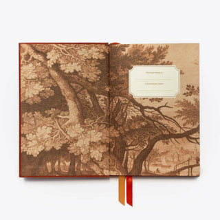 Linen Lined Journal - A5 Pink-Notebooks-Stash World