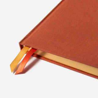 Linen Lined Journal - A5 Pink-Notebooks-Stash World