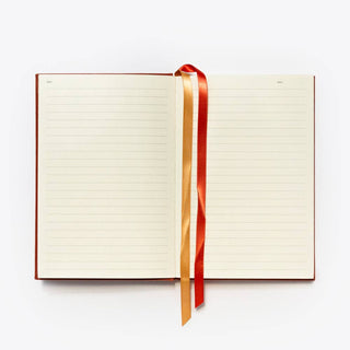 Linen Lined Journal - A5 Rust-Notebooks-Stash World