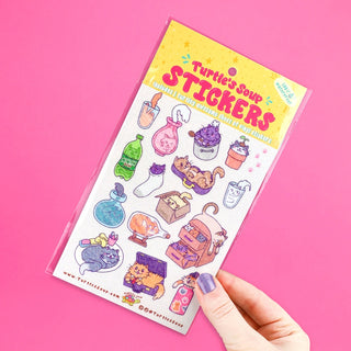 Liquid Cats - Vinyl Sticker Sheet-Sticker Sheets-Stash World