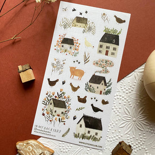 Little Farmhouse - Sticker Sheet-Sticker Sheets-Stash World