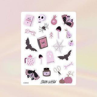 Lovely Haunting - Purple Sticker Sheet-Stash World