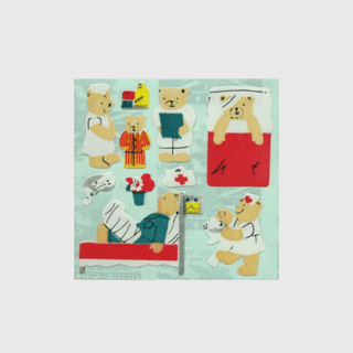 Teddy Bear Sticker Sheets - Off the Roll