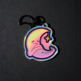 Mellow Moon - Holographic Keychain-Keychains-Stash World