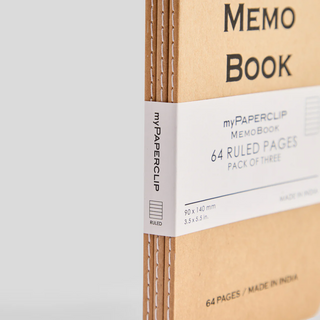 Memo Book Centre Thread A6 Notebook (Pack of 3)-Notebooks-Stash World