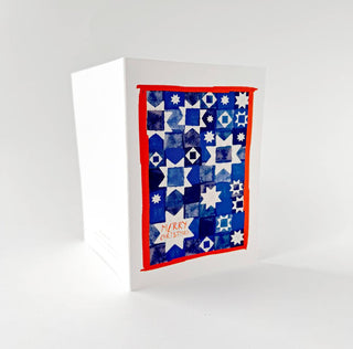 Merry Christmas Stars - Greeting Card-Greeting Cards-Stash World