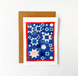 Merry Christmas Stars - Greeting Card-Greeting Cards-Stash World