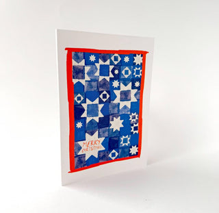 Merry Christmas Stars - Greeting Card-Greeting Cards-Stash World