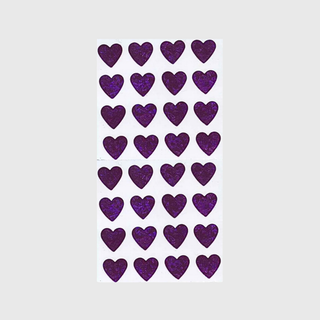 Micro Hearts (Pink) - Prismatic Stickers-Sticker Sheets-Stash World