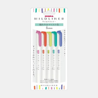 Mildliner Double Sided Highlighter 5-colour Set - Bright