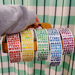 Mini Alphabet Sticker Sheets - Hambly Off The Roll-Sticker Sheets-Stash World