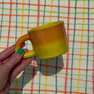 Mini Mug (Orange/Yellow)-Desk Accessories-Stash World
