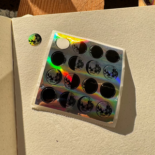 Moon Phases - Mini Sheet Off the Roll (Holographic or White)-Sticker Sheets-Stash World