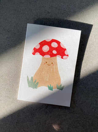 Mushroom - Mini Greeting Card-Greeting Cards-Stash World