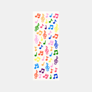 Music Notes - Clear Stickers-Sticker Sheets-Stash World