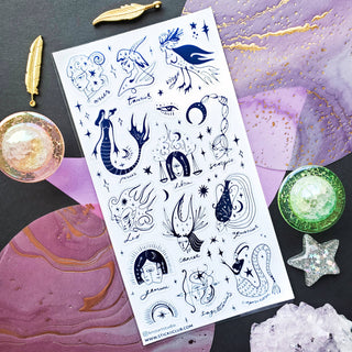 Mystical Zodiac Sticker Sheet-Sticker Sheets-Stash World