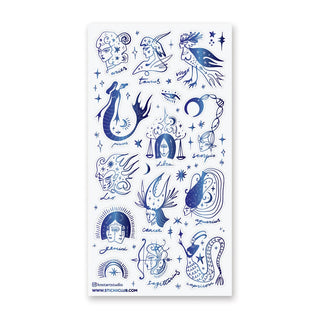 Mystical Zodiac Sticker Sheet-Sticker Sheets-Stash World