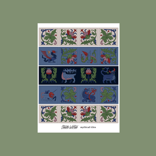 Mythical Tiles - Sticker Sheet