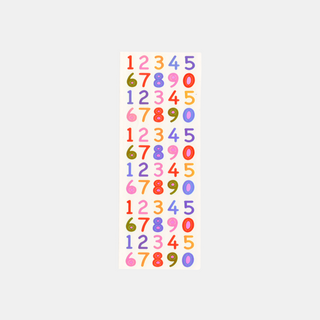 Numbers - Pearly Stickers-Sticker Sheets-Stash World