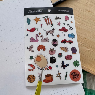 Odd Selection - Sticker Sheet (Matte Transparent)-Sticker Sheets-Stash World