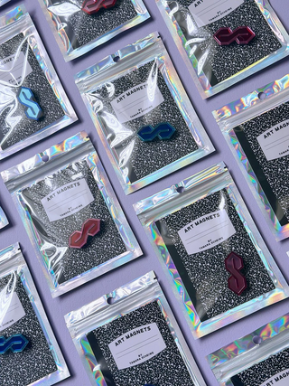 Old School 'S' - Acrylic Magnet-Magnets-Stash World