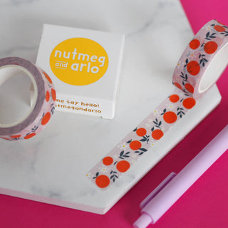 Orange Blossom Fruit - Washi Tape-Washi Tapes-Stash World