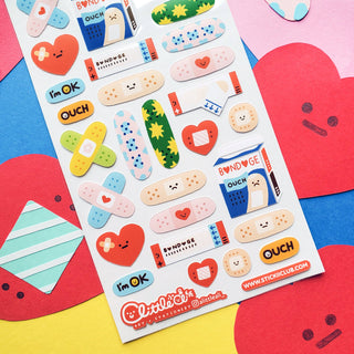Ouch! All Better - Sticker Sheet-Sticker Sheets-Stash World