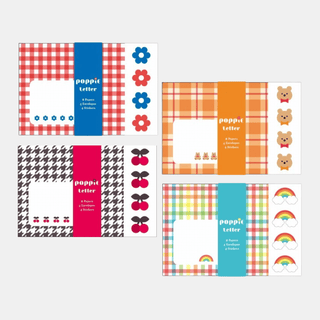 POPPiE Letter Set - Flower, Teddy, Cherry or Rainbow-Letter Writing-Stash World
