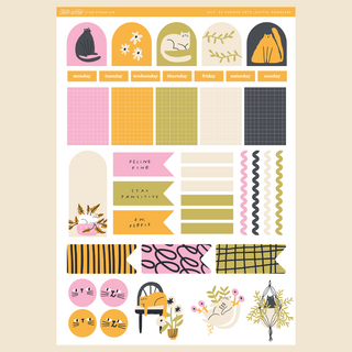 PRINTABLE Curious Cats - Journal Kit (Digital Only)-Printable-Stash World