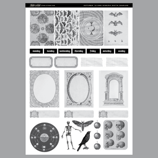PRINTABLE Dark Academia - Journal Kit (Digital Only)-Printable-Stash World