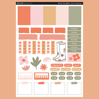 PRINTABLE Full Bloom - Journal Kit (Digital Only)-Printable-Stash World