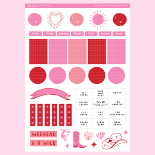 PRINTABLE Outback Stickerhouse (Pink) - Journal Kit (Digital Only)-Printable-Stash World