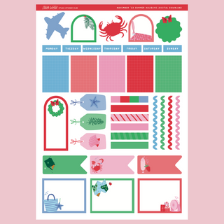 PRINTABLE Summer Holidays - Journal Kit (Digital Only)-Printable-Stash World