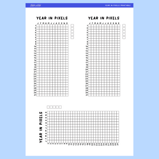 PRINTABLE Year In Pixels - Journal Kit (Digital Only)-Printable-Stash World