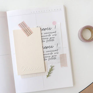 Pattern.01: Pink Cinnamon - Washi Tape-Washi Tapes-Stash World