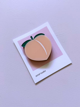 Peach - Acrylic Magnet-Magnets-Stash World