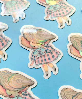Pearl - Holographic Vinyl Sticker-Stash World