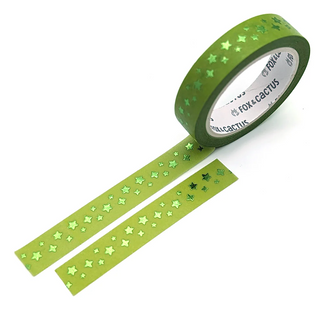 Twinkle (Pickles) Washi Tape (Green Foil)