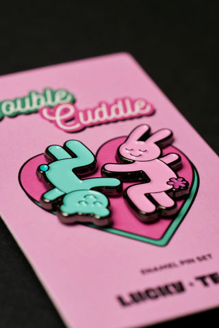 Double Cuddle - Enamel Pin Set