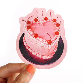 Pink Cake - Vinyl Sticker-Vinyl Stickers-Stash World