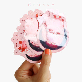 Pink Cake - Vinyl Sticker-Vinyl Stickers-Stash World
