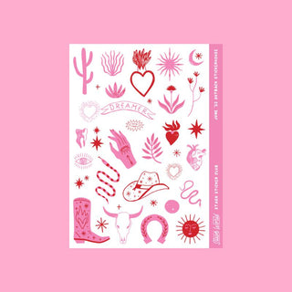 Pink Outback Sticker Sheet - Outback Stickerhouse-Stash World