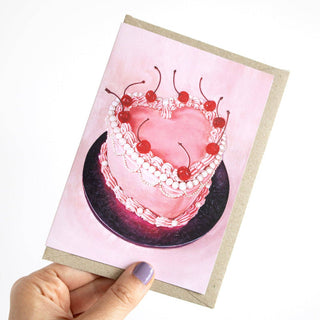 Pink Princess Cake - Greeting Card-Greeting Cards-Stash World