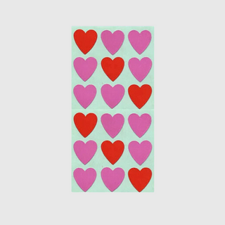 Pink and Red Hearts - Paper Stickers-Sticker Sheets-Stash World