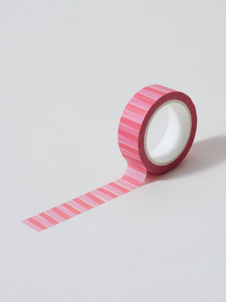 Pink and Red Stripes - Washi Tape-Washi Tapes-Stash World