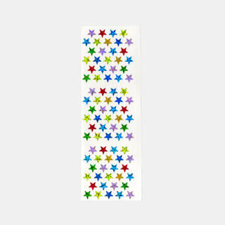 Pointy Stars - Prismatic Stickers-Sticker Sheets-Stash World