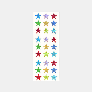 Pointy Stars - Prismatic Stickers-Sticker Sheets-Stash World