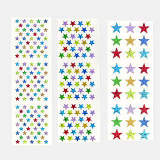 Pointy Stars - Prismatic Stickers-Sticker Sheets-Stash World
